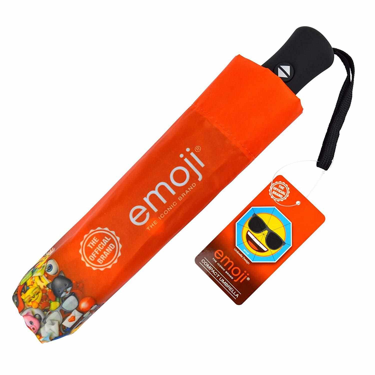 Emoji AutoFold Compact Regenschirm, mehrfarbig