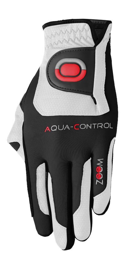 Zoom Aqua Control Herren Golfhandschuh, weiss/schwarz/rot