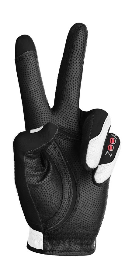 Zoom Aqua Control Herren Golfhandschuh, weiss/schwarz/rot