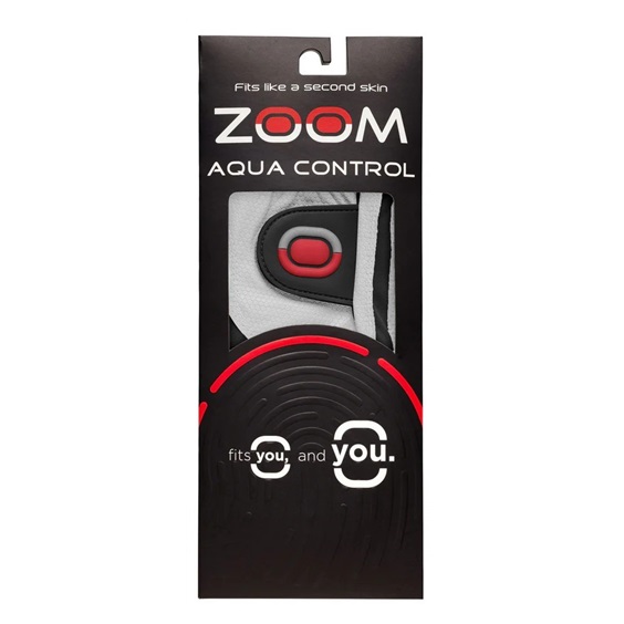Zoom Aqua Control Herren Golfhandschuh, weiss/schwarz/rot