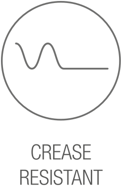 Symbol für knitterfreies Gewebe