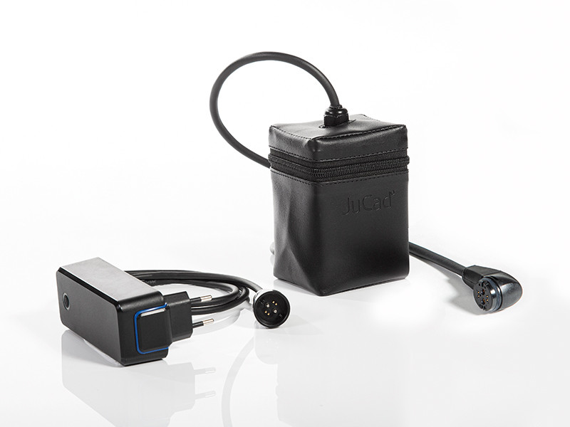 JuCad High-Performance-Lithium-Akku für bis zu 45 Löcher mit Ladegerät